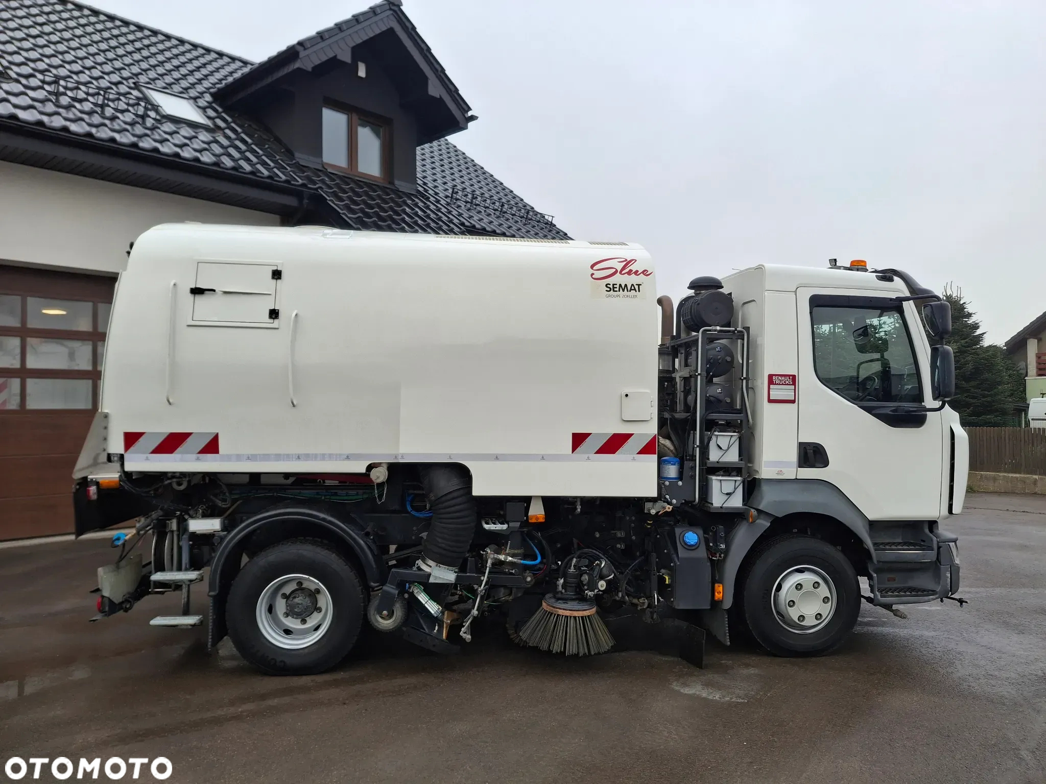 Renault D12 Midlum Zamiatarka SEMAT Zoeller FAUN Euro 6 Szczotki L/R Karcher Listwy Ciśnieniowe Mycie Jezdni PM 2.5 PM 10 2017r - 6
