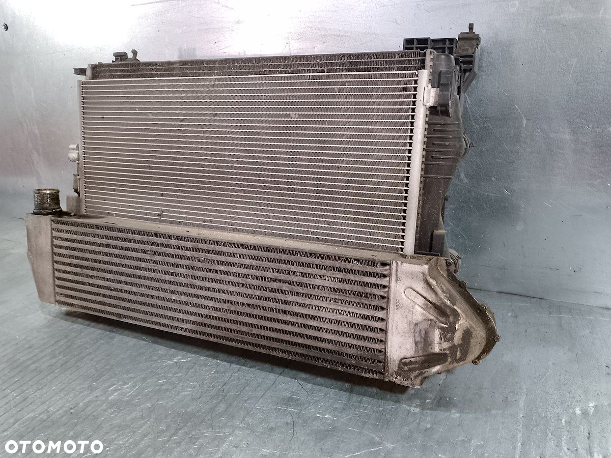 ZESTAW CHŁODNIC WODA KLIMA INTERCOOLER WENTYLATOR RENAULT SCENIC II 1.9 - 2
