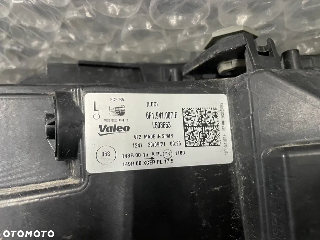LAMPA LEWA PRZÓD PRZEDNIA SEAT IBIZA V LIFT 6F0 6F1 6F1941007F - 11