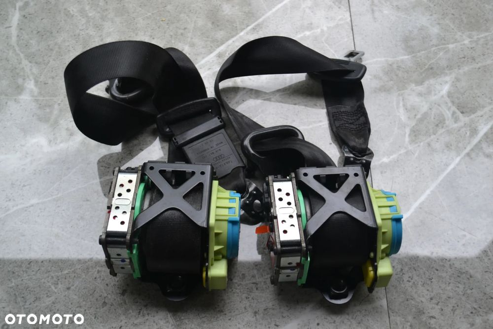 AUDI TT 8J PASY BEZPIECZEŃSTWA PRZÓD PRZEDNIE KPL USZKODZONE DO REGENERACJI - 1