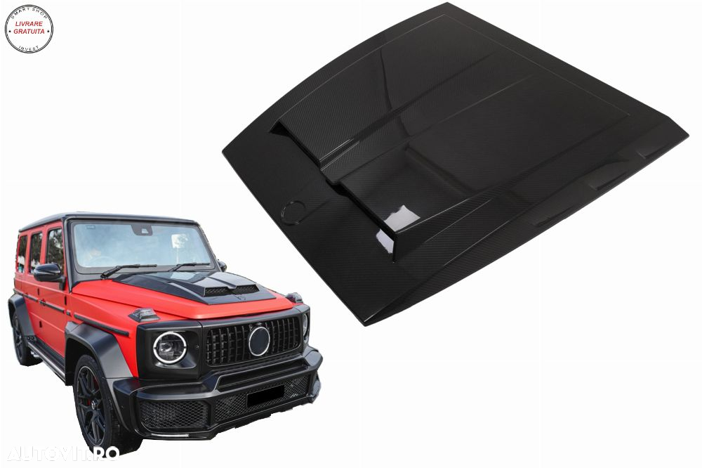 Ornament Capota Mercedes G-Class W463 Facelift (2018-2022) Dry Carbon- livrare gratuita - 15