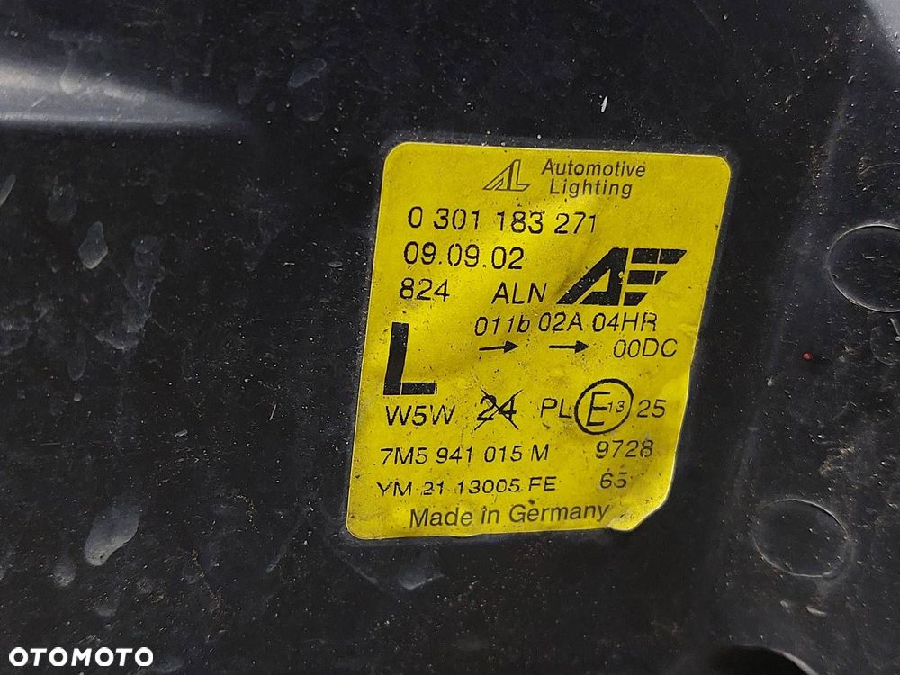 LAMPA LEWY PRAWY PRZÓD XENON EU GALAXY MK1 LIFT 7M5941016G 7M5941015M - 10