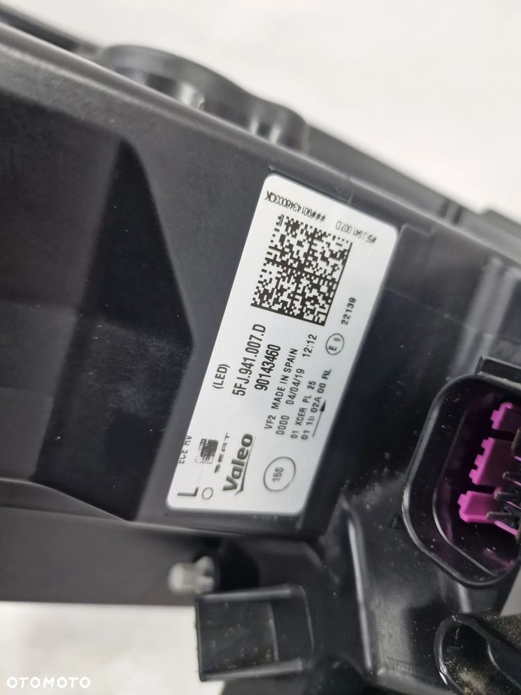 SEAT TARRACO 5FJ LEWA LAMPA PRZEDNIA PRZÓD FULL LED , NR 5FJ941007D , NR AUKCJI LA489 - 14