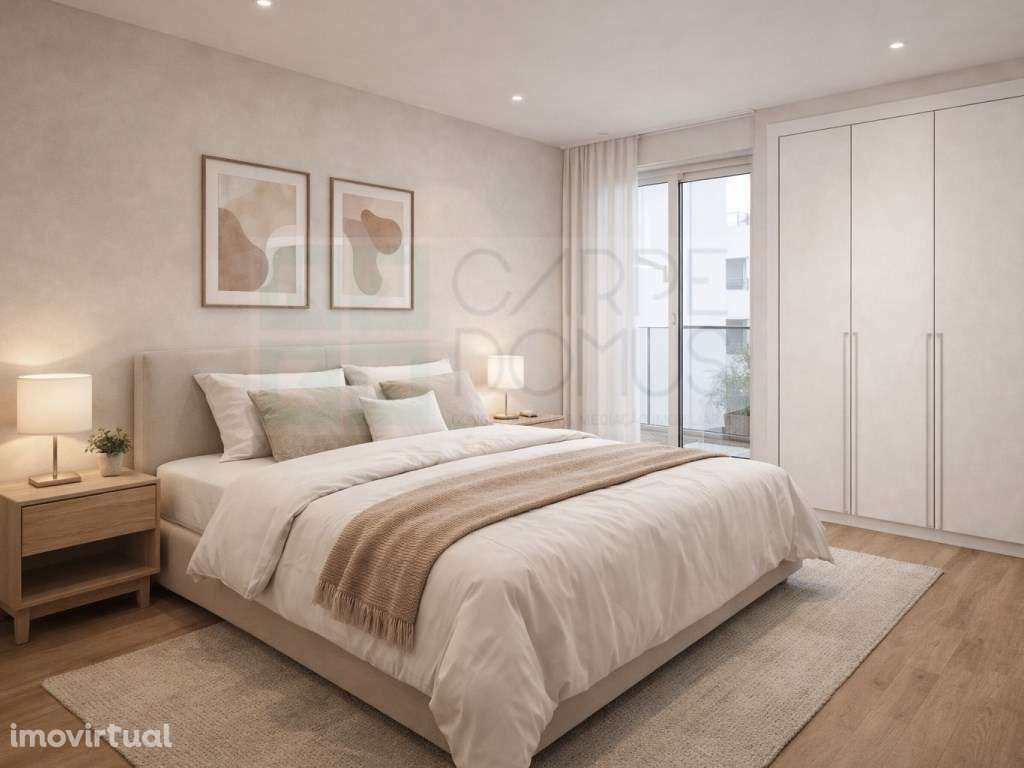 Apartamento T2 no Rés do Chão com Suite e Varandas - Grande imagem: 2/5