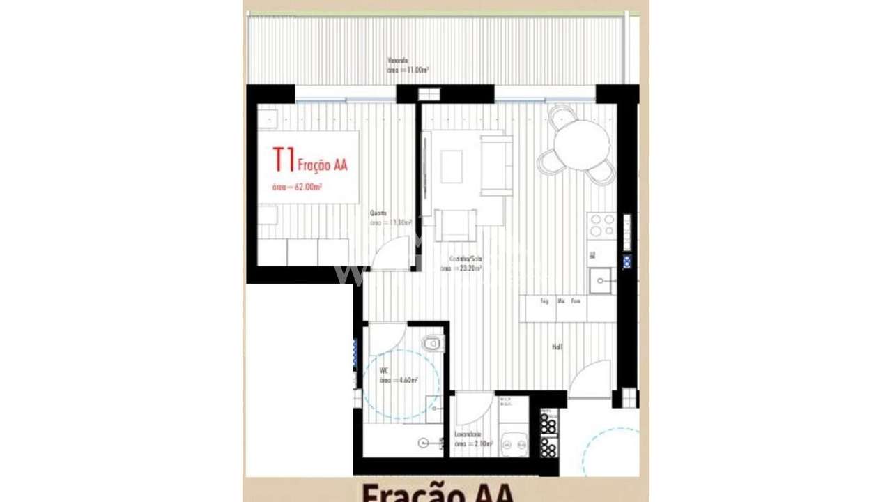 Apartamento T1 em Vila nova de gaia - Widok 5