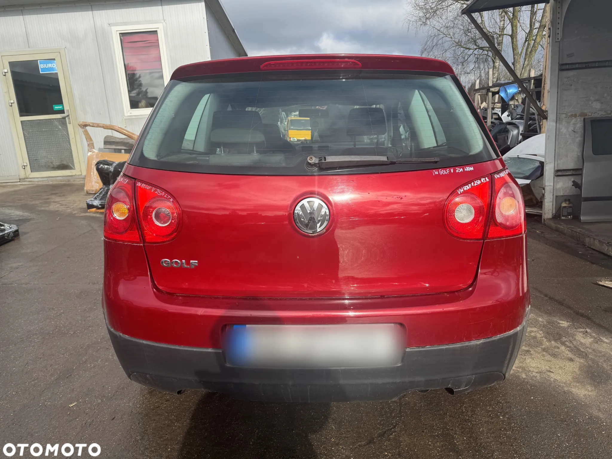 VW GOLF V 2003 1.9 TDI 105KM LA3W CZERWONY NA CZĘŚCI - 5