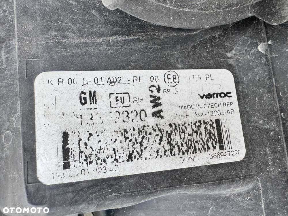 OPEL MERIVA B LIFT LAMPA PRAWA PRAWY PRZOD EUROPA 13372320 - 6
