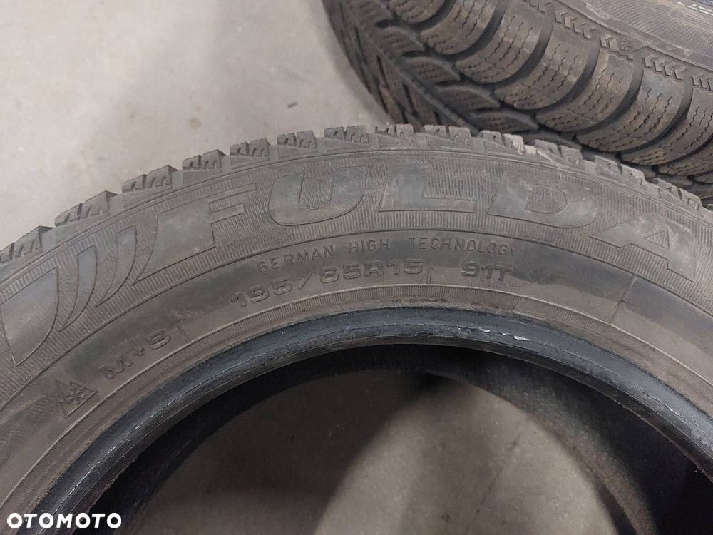 OPONY ZIMOWE 4 SZT 195/65R15 2022R DĘBICA FRIGO 2 FULDA KRISTALL MONTERO 3 - 5