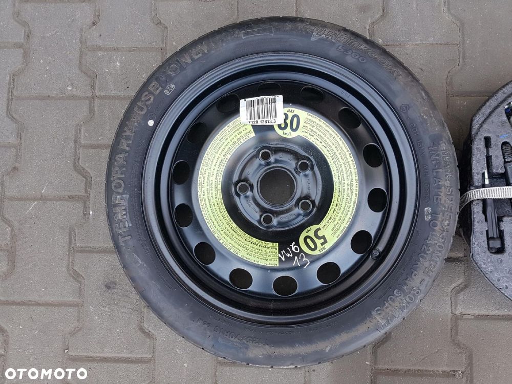 VW GOLF VI V TOURAN EOS KOŁO DOJAZDOWE 16 5X112 LEWAREK WKŁAD - 3