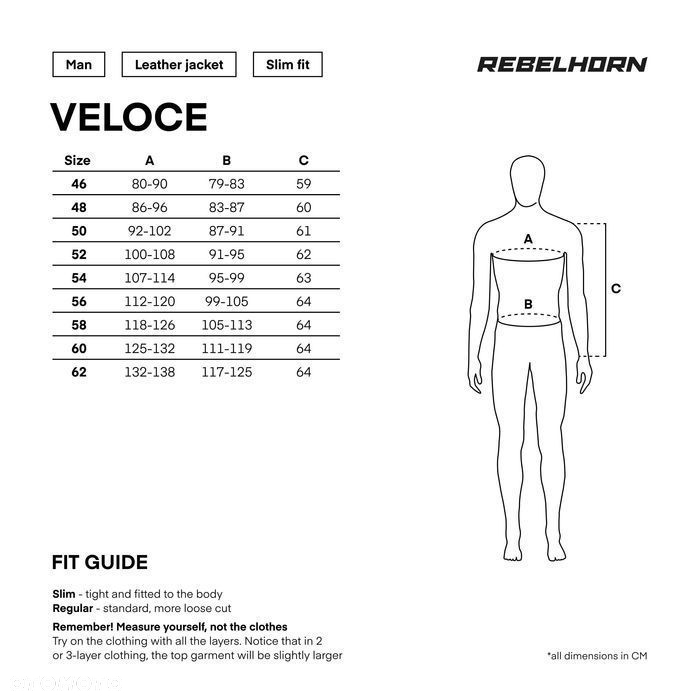 KURTKA skórzana REBELHORN VELOCE  motocyklowa - 6