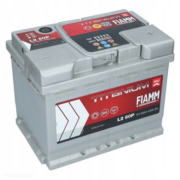 Akumulator FIAMM Titanium PRO 60Ah L260P 540A - 1