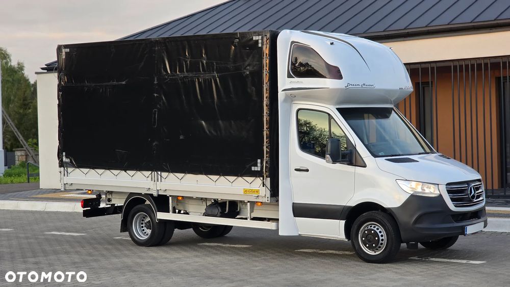 Mercedes-Benz SPRINTER 519 CDI 907❗❗3.0 190 KM V6 / MANUAL / PLANDEKA 10 PALET / PODNOSZONY DACH / BLIŹNIAKI / ZABUDOWA JEGGER / PODUSZKI PNEUMATYCZNE / SYPIALKA / SALON POLSKA ❗❗ - 25