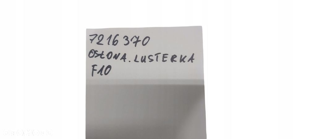 Bmw F10 F11 Osłona Obudowa Nakładka Lusterka Prawa 7216370 - 4