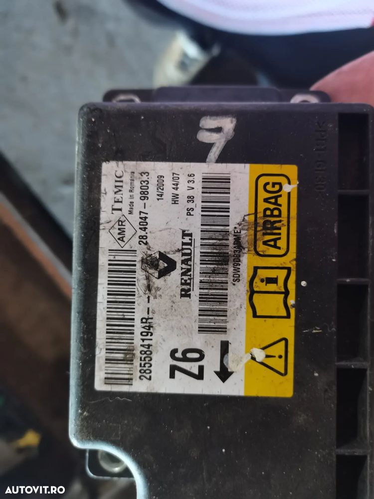 Calculator , modul airbag Renault Megane 3 Coupe cod : 285584194R - 2