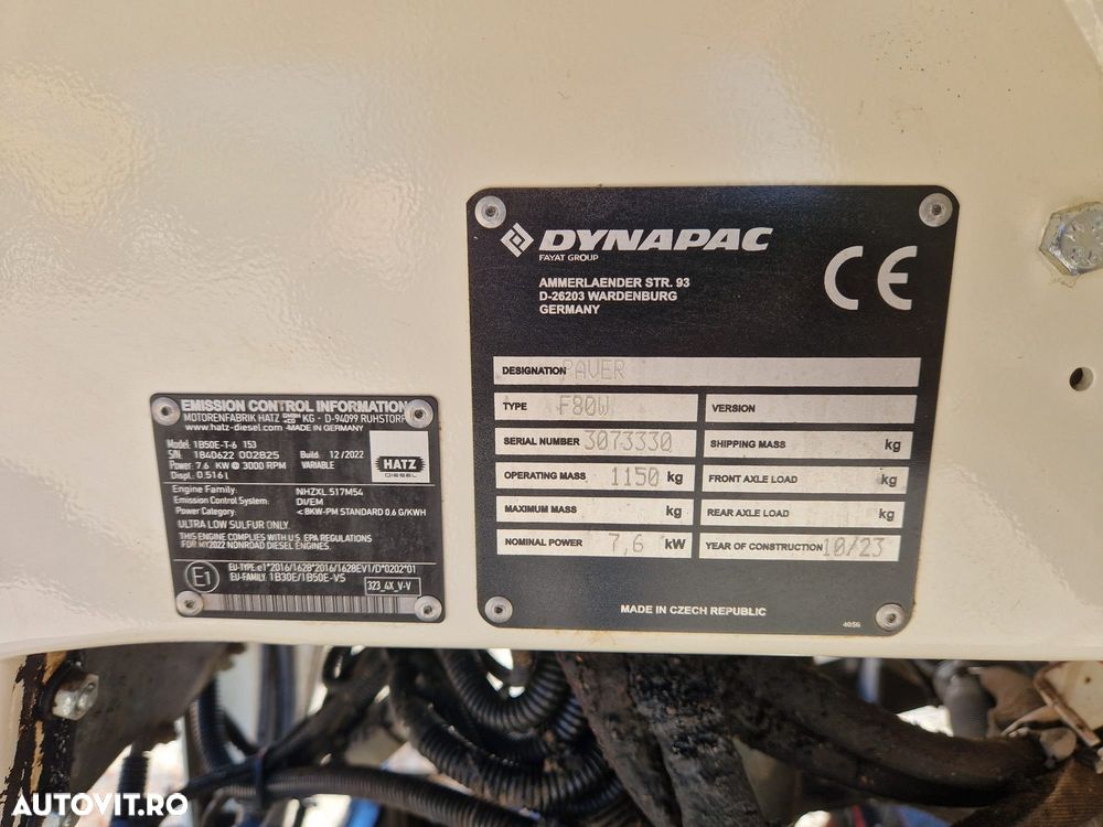 Dynapac F80W FINISOR ASFALT - 10