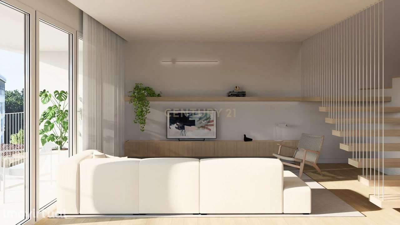 Novo Duplex T2 – exposição solar, terraços e garagem na Rua Paulo VI - Grande imagem: 5/9