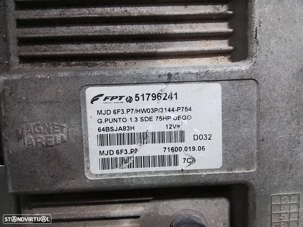 CENTRALINA MOTOR UCE FIAT GRANDE PUNTO 2009 - 2
