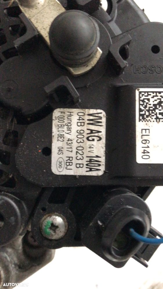 Alternator 1.4/1.6 vw polo 6r caddy tiguan touran skoda fabia toledo seat ibiza 6j audi a1 a3 8v 04b903023b - 3