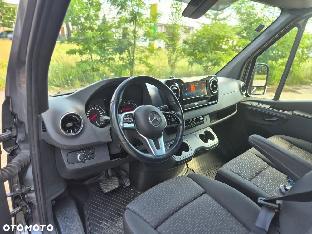 Mercedes-Benz Sprinter 319 CDI 190 KM 9G-Tronic, Automat, Model 907, Salon polska, Furgon Blaszak, Ekstra Długi  4800 mm L4H2, Wzmocnione zawieszenie, Zbiornik 230l alu (z atestem), Webasto, Kabina sypialniana, Po przeglądzie B+ jeszcze jeden w cenie, Dostępny od Października, FV - 9