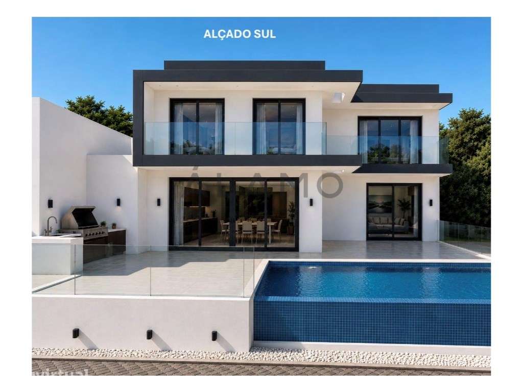 Elegância e Conforto: Moradia Nova com Piscina Infinita e Vista Mar - Grande imagem: 3/17