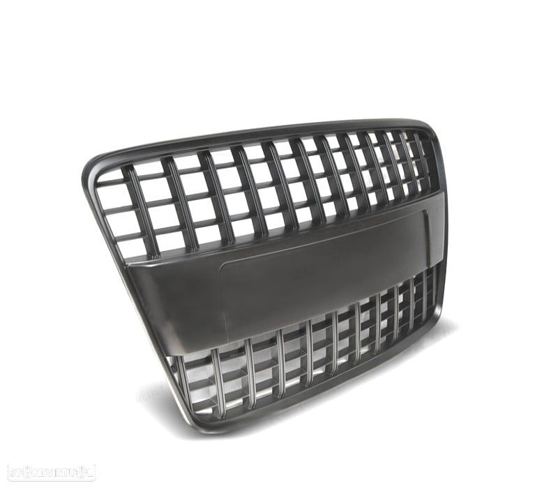 GRELHA FRONTAL AUDI A4 B7 04-09 LOOK S LINE PRETO - 2