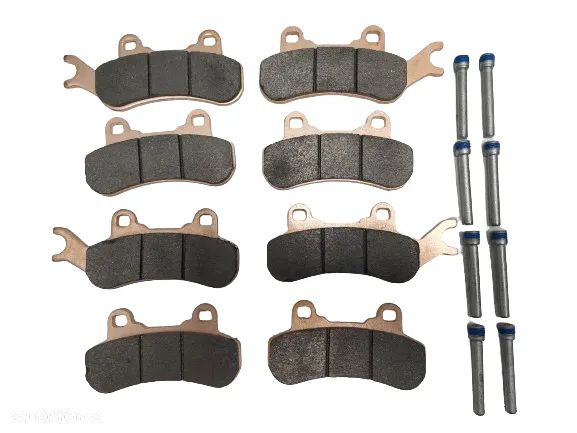 CAN-AM KLOCKI HAMULCOWE ŚRUBY KOMPLET PRZÓD PRZEDNIE TYŁ TYLNE