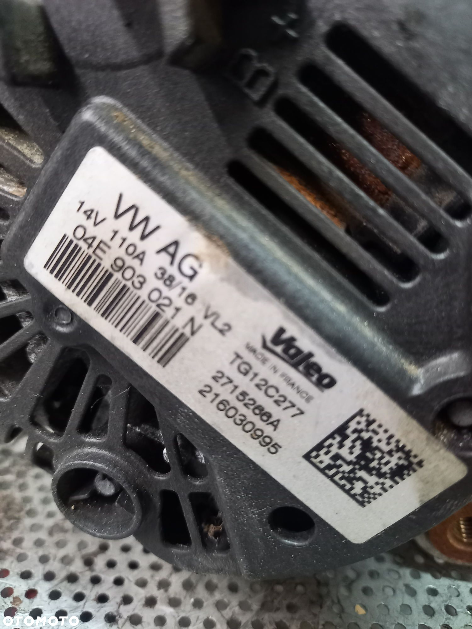 Alternator skoda Fabia 1.2 tsi cjz kompletny  oryginał - 5