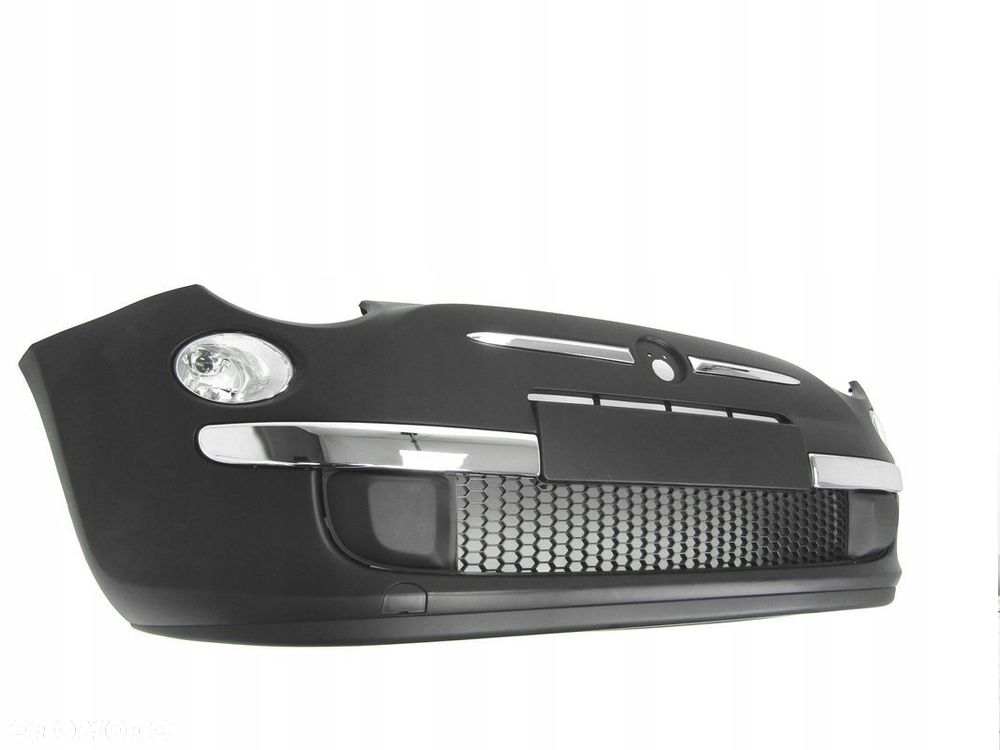Zderzak przedni Fiat 500 07 - 15 + Atrapa + kratki + reflektory Komplet ! - 8