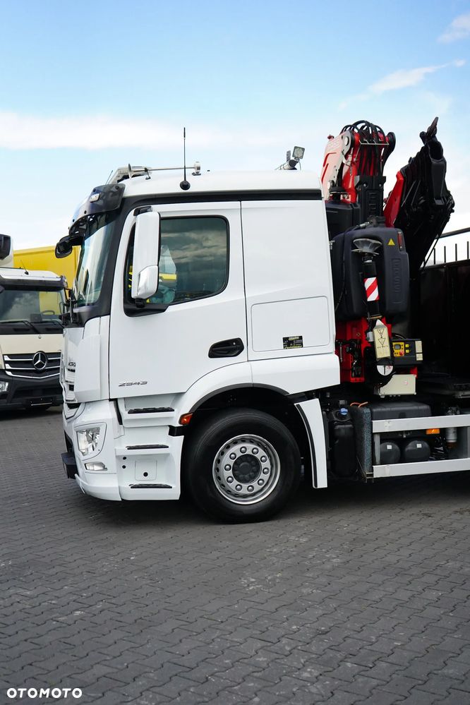 Mercedes-Benz ACTROS / 2543 / 6 X 2 / SKRZYNIOWY + HDS / FASSI F 295 / WYS. 16,5 M / PILOT / OŚ SKRETNA - 28