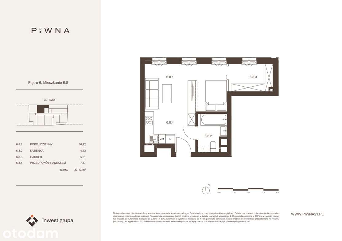 PIWNA 21 - Wrocław - kawalerka - plac Grunwaldzki- promocja- 6.8
