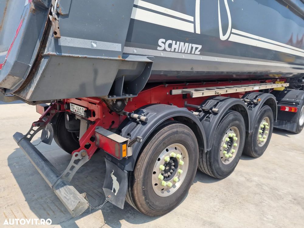 Schmitz Cargobull SKI 8,2, 28mc, basculabila, prelata, picioare sprijin, jante ALUMINIU, bara protectie spate-22900 EUR+Tva, posibilitate leasing, otel HARDOX, prelungire finisor, Carte de identitate, posibilitate leasing-PROMOTIE 22900 Eur+Tva - 12