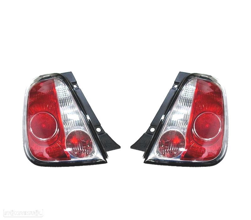 FAROLINS PARA FIAT 500 07-14 QUADRO PRETO - 1