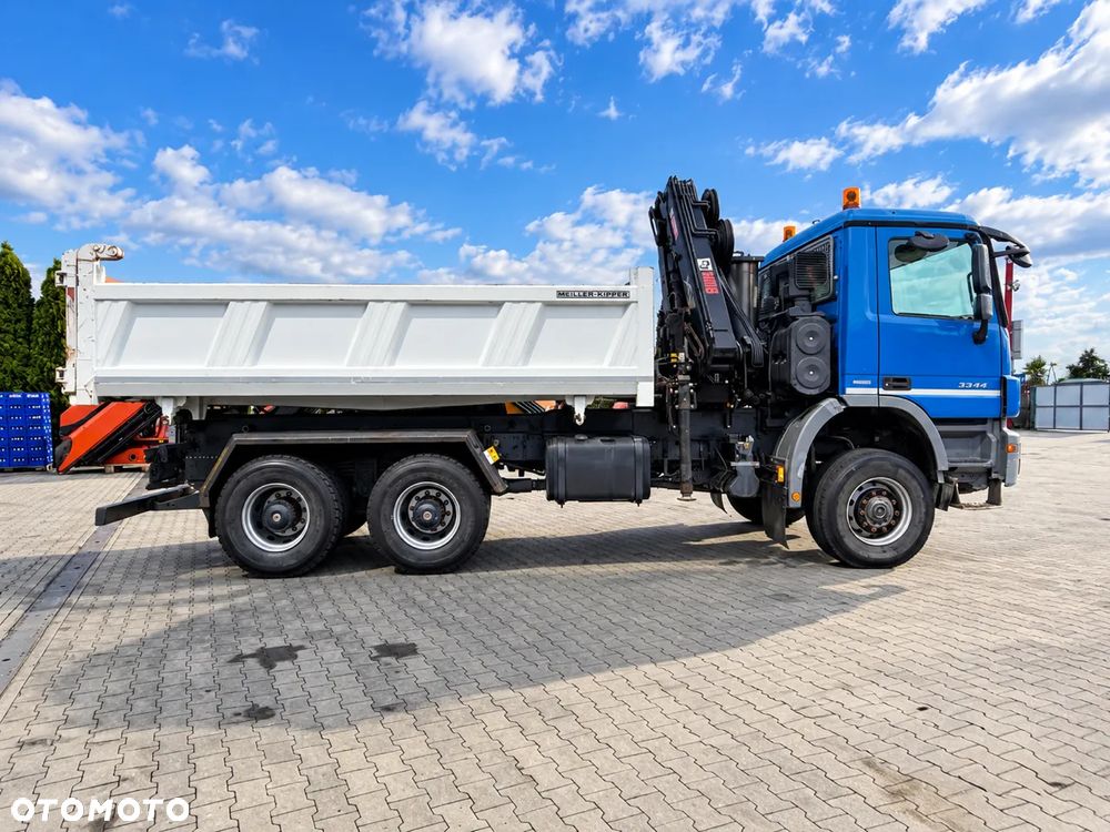Mercedes-Benz ACTROS 3344 6x6 HDS HIAB 144-3, pilot, rotor, wywrotka meiller - 7