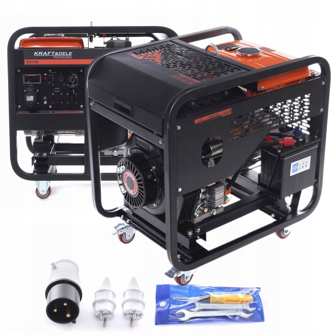 KRAFTDELE AGREGAT PRĄDOTWÓRCZY 9KW 230V GENERATOR 3 FAZOWY KD169 - 1