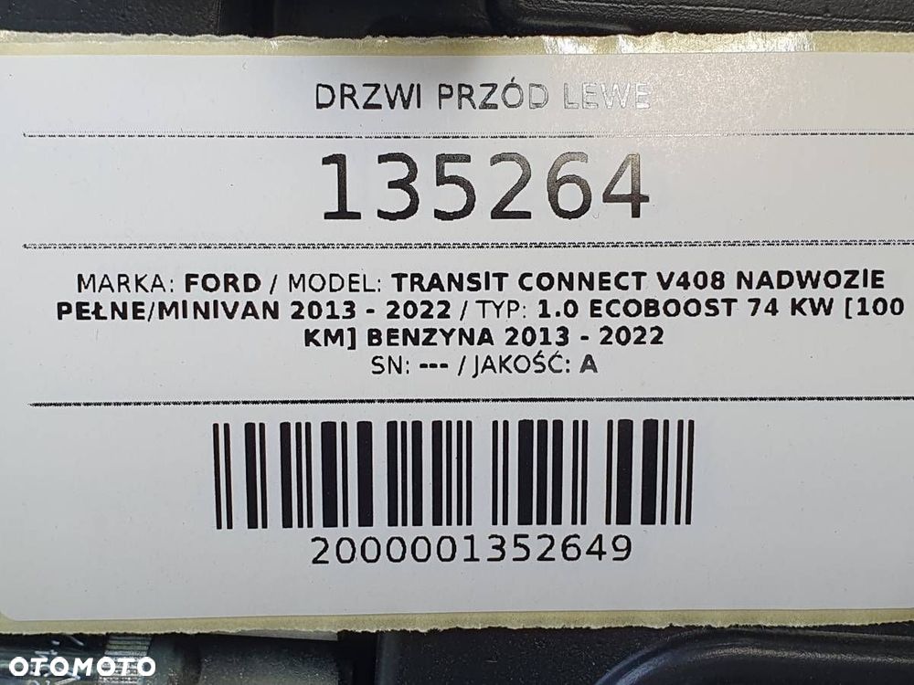 DRZWI PRZÓD LEWE FORD TRANSIT CONNECT MK2 II EUROPA - 13