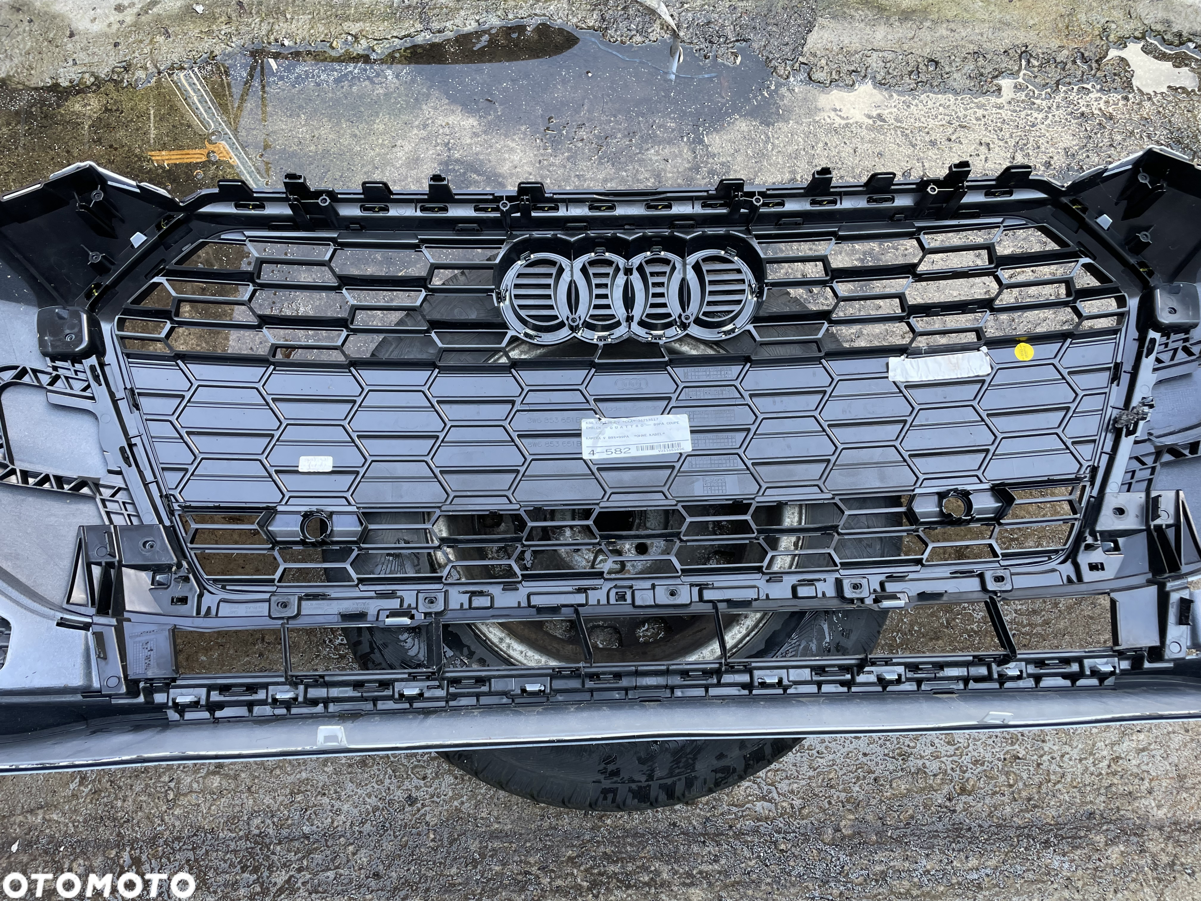 ZDERZAK PRZÓD AUDI A5 F5 8W6 S LINE XEN 4PDC BLACK - 11