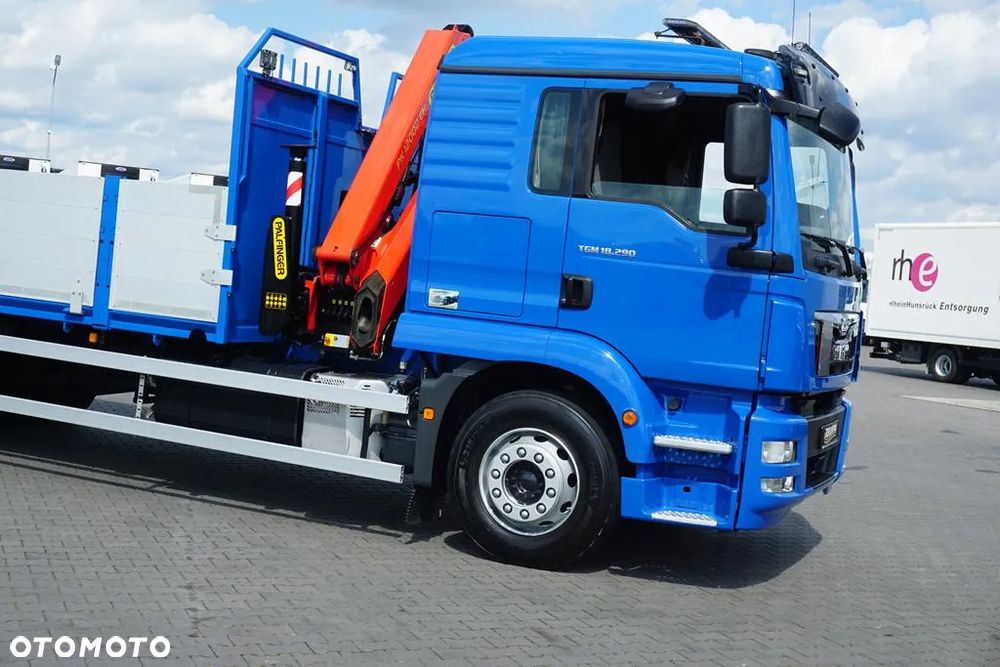 MAN TGM / 18.290  / SKRZYNIOWY + HDS + WINDA / PALFINGER PK 12002 / WYSIĘG 10 M - 39
