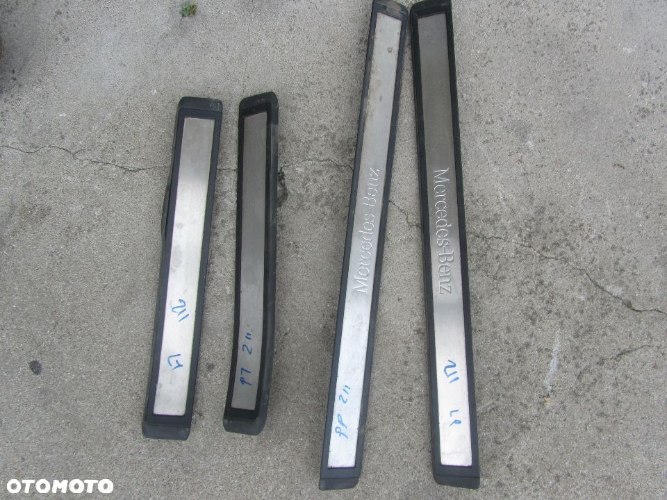 MERCEDES E 211 listwy progowe nakładki prog progów - 1
