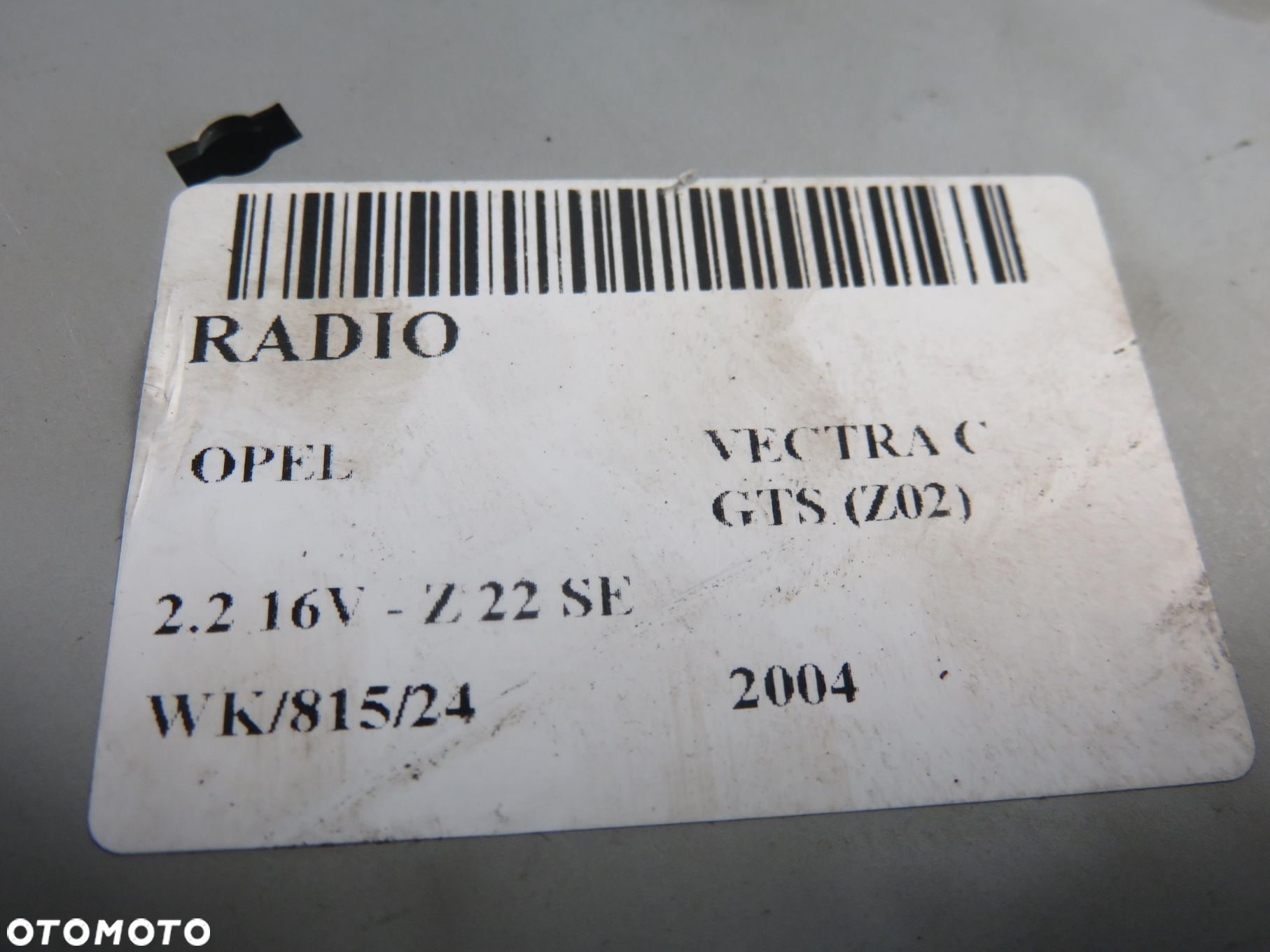 RADIO OPEL VECTRA C GTS (Z02) 13138250 - 8