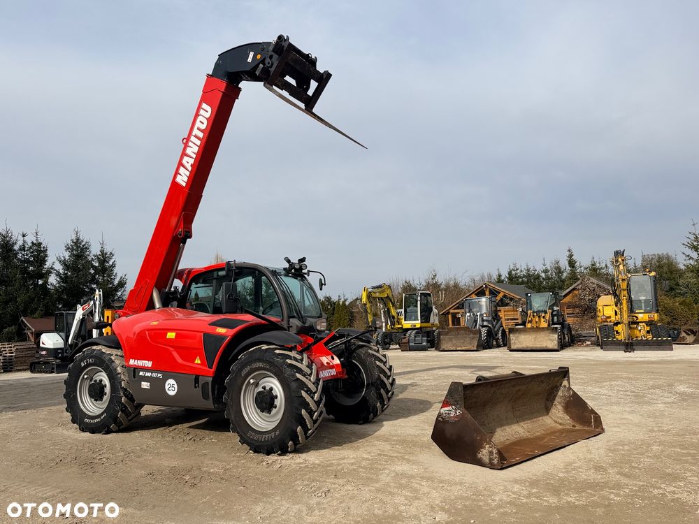 Manitou Ładowarka teleskopowa Manitou Mlt 840 137 PS łyżka widły Merlo 42.7 TF 737 130 Jcb 541-70 Bobcat TL 38.70 rolnicza budowlana KLIMA zaczep hydr - 23