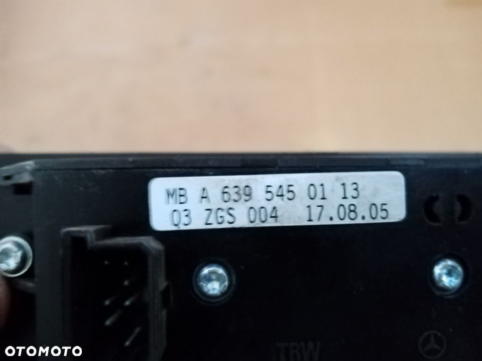 Przełącznik panel sterowania szyb lusterek Mercedes Vito 639 - 4