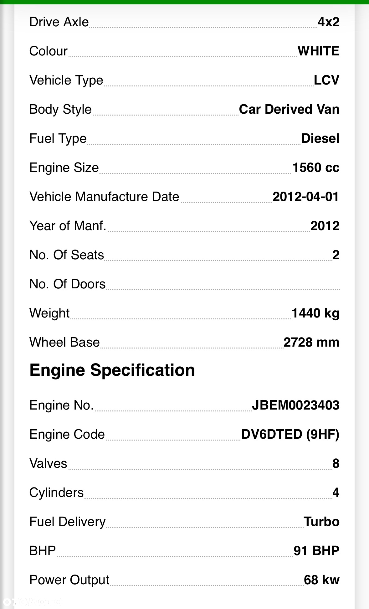 SILNIK kompletny 1.6 eHDI 8V 9H06 10JBEM PEUGEOT CITROEN - 2