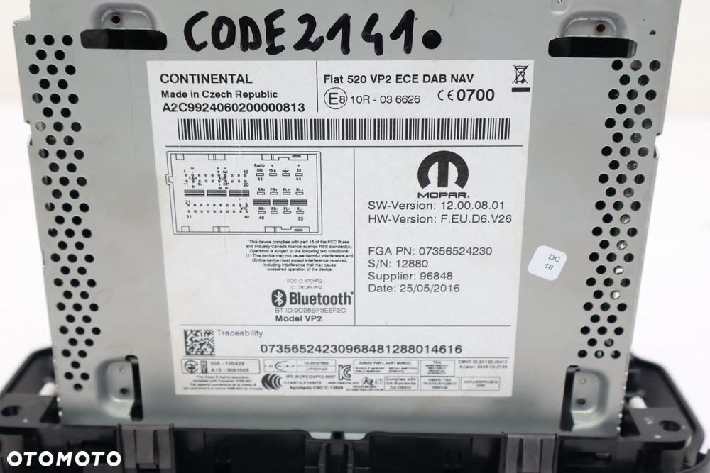 JEEP RENEGADE RADIO EKARNA NAWIGACJA 7356524230 - 5