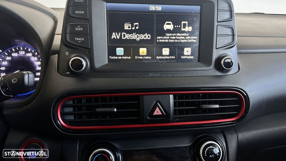 Hyundai Kauai 1.0 T-GDi Pele/Tecido Vermelho - 17