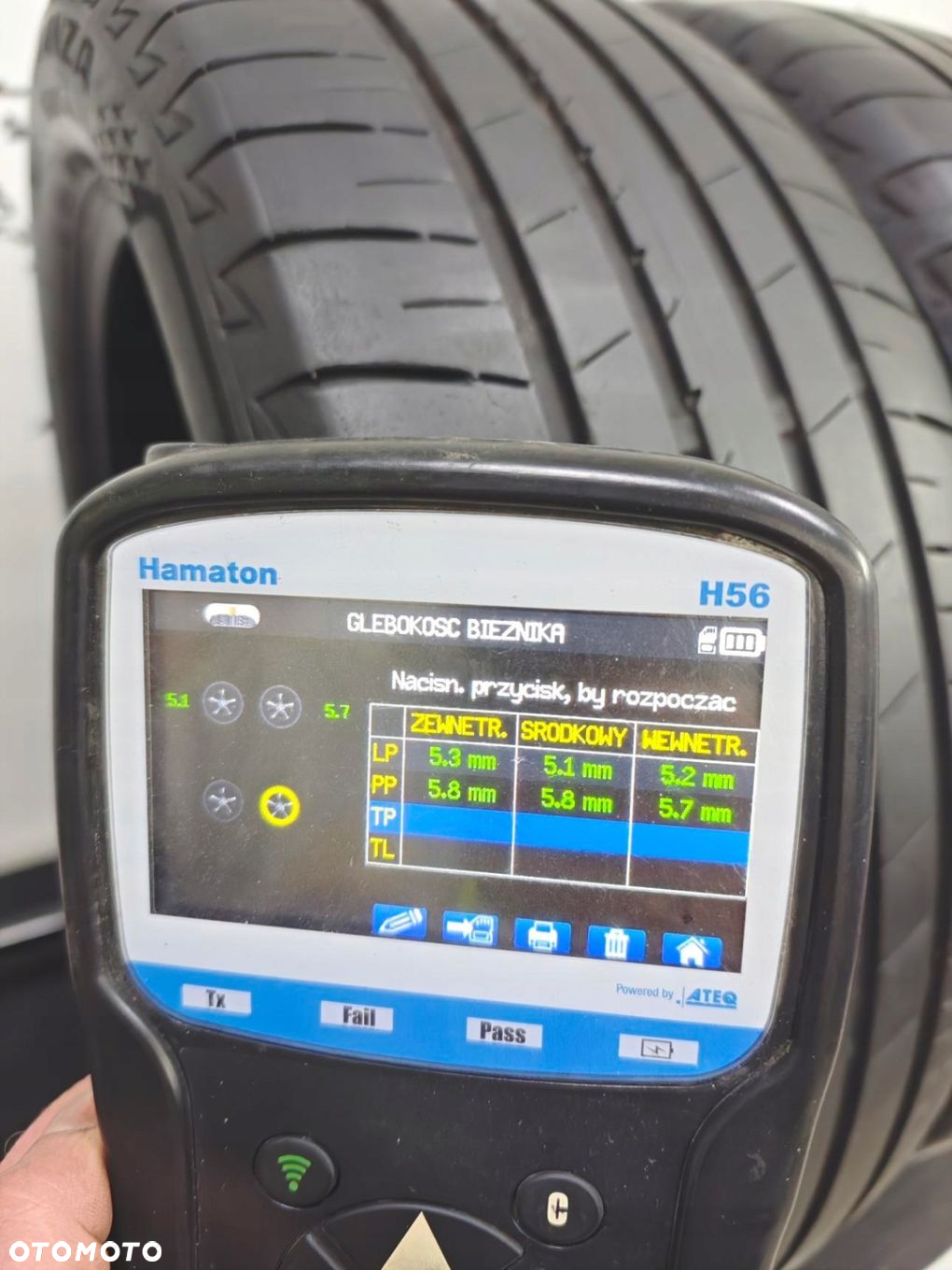 215/55R18 bridgestone 2019 opony letnie 5,5mm 50567 - 8