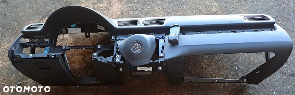 VW PASSAT B7 10- DESKA ROZDZIELCZA AIRBAG PASY KONSOLA - 1