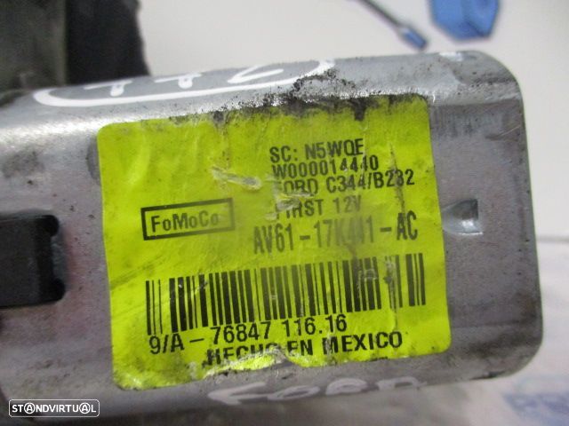 Motor Limpa Vidros Tras AV6117K441AC FORD B MAX 2016 1.5TDCI 95CV 5P BRANCO TR FOMOCO DANIFICADO - 4