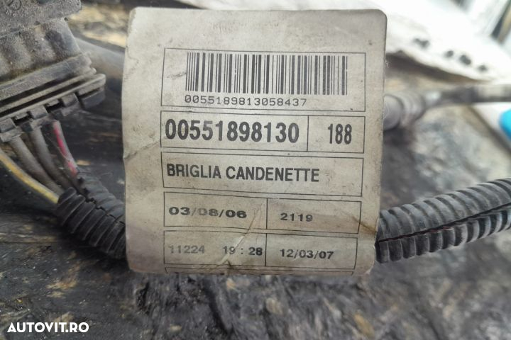 Cablaj instalatie bujii incandescente 00551898130 1.9 JTD Fiat Stilo 1 - 2