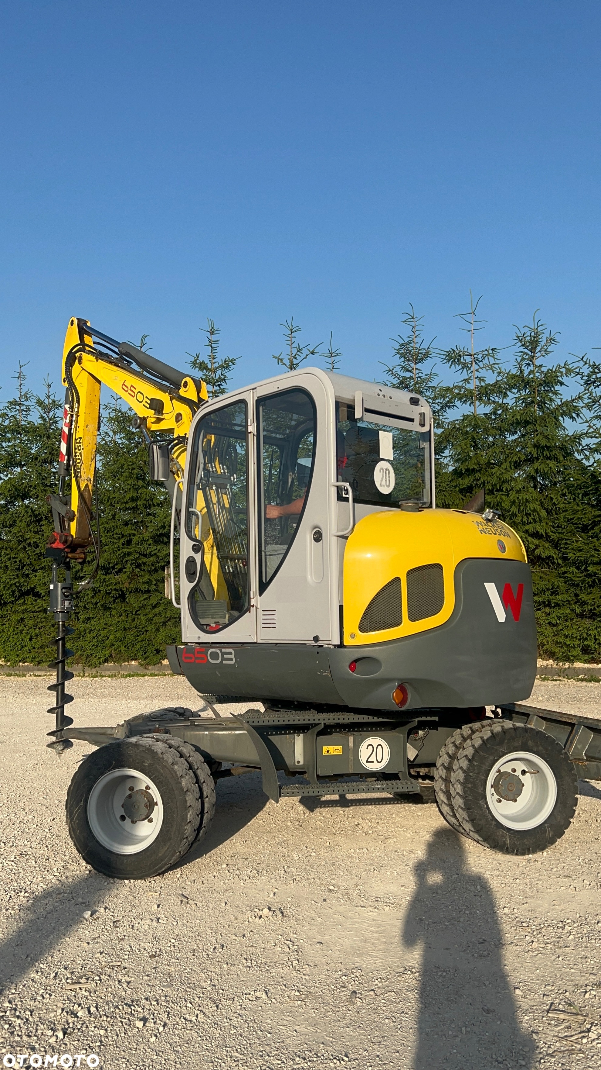 Wacker Neuson Mini KOPARKA KOŁOWA WACKER NEUSON 6503 WD 5,8t Długie ramie 3xłamane Dodatkowa hydraulika SZYBKA SKRĘTNA 2x łyżki Wiertnica skarpowa hydrauliczna Yanmar 2009r 3060mth - 2