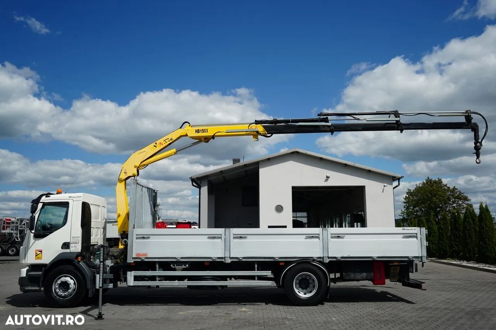 Volvo FL 280 / 4x2 / LIVRARE - 7,2 M / MACARA HDS HYVA HB 150- 10 M / CAPACITATE MAXIMĂ DE RIDICARE 5.200 KG / ROTATOARE / TELECOMANDĂ / CAMERĂ / EURO 6 - 3